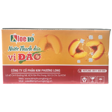 Nước thạch dừa vị đào