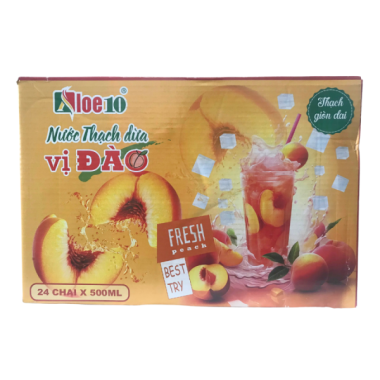 Nước thạch dừa vị đào