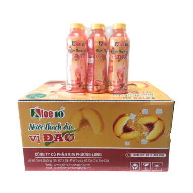 Nước thạch dừa vị đào