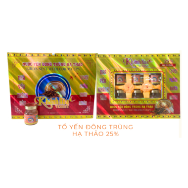 Nước tổ yến đông trùng hạ thảo 25% Vinest