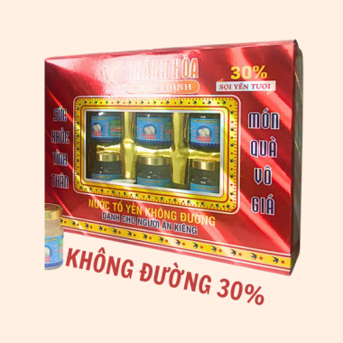 Nước tổ yến không đường - Hộp không vải