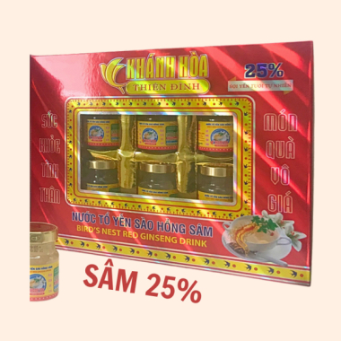 Nước tổ yến sào hồng sâm - Hộp không vải