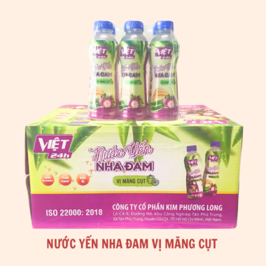 Nước yến nha đam vị măng cụt Việt 24h