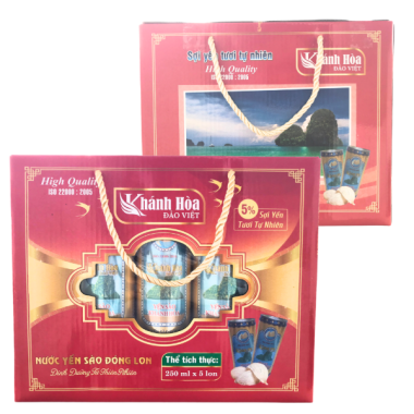 Nước yến sào đóng lon 5% yến ĐVKH