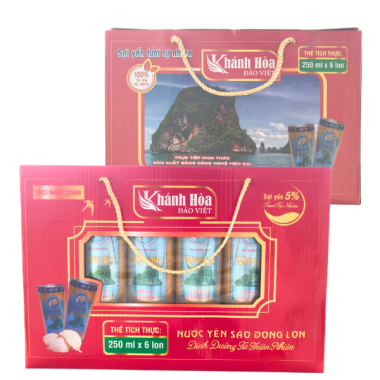 Nước yến sào đóng lon 5% yến ĐVKH